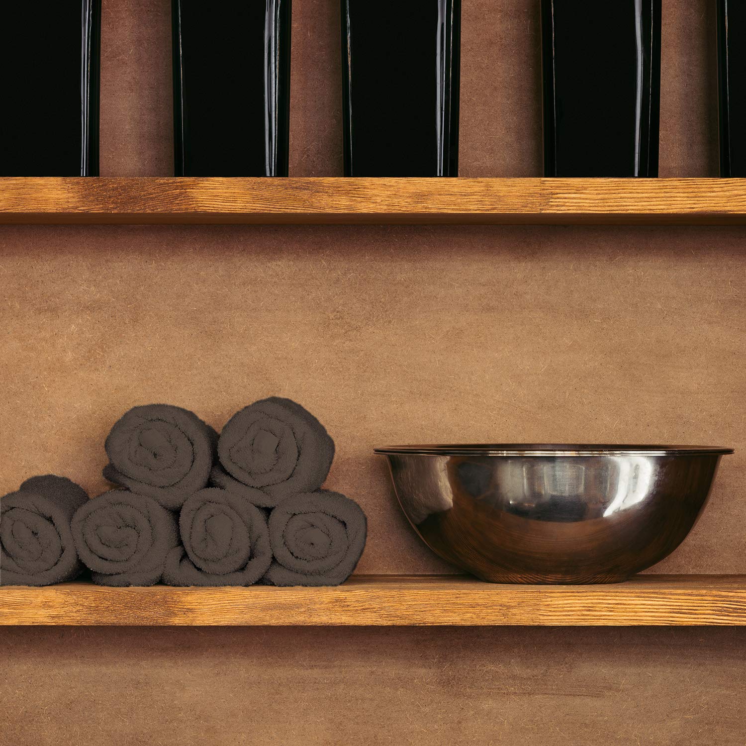 Arkwright Bleach Proof Salon Towels - Pack of 12 - Highly Absorbent, 100% Cotton, Quick Dry Spa Face Towel for Hair Stylist, Bar